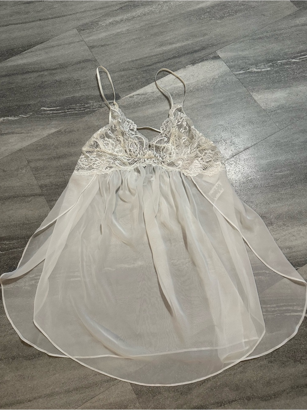 NWT 🦢In Bloom by Jonquil White lace babydoll slip dress